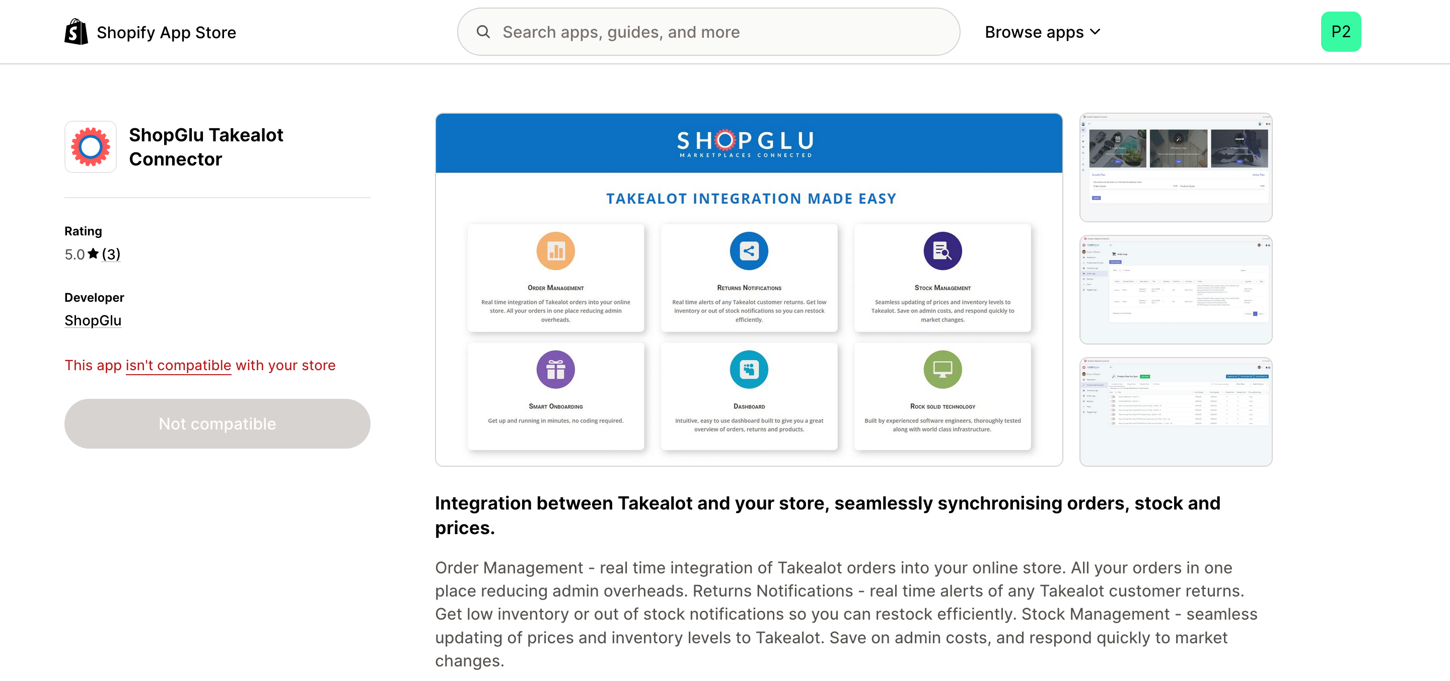 Shopify Takealot Connector